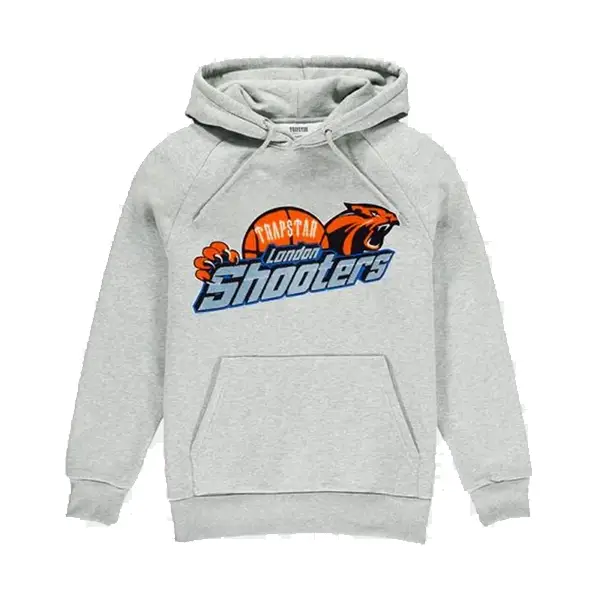 Trapstar Shooters Gray Hoodie Trapstar Shooters Gray Hoodie