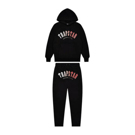 Trapstar Irongate Arch It's A Secret Hooded Gel Black Tracksuit