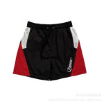 Trapstar Panelled Swim Shorts Black Red