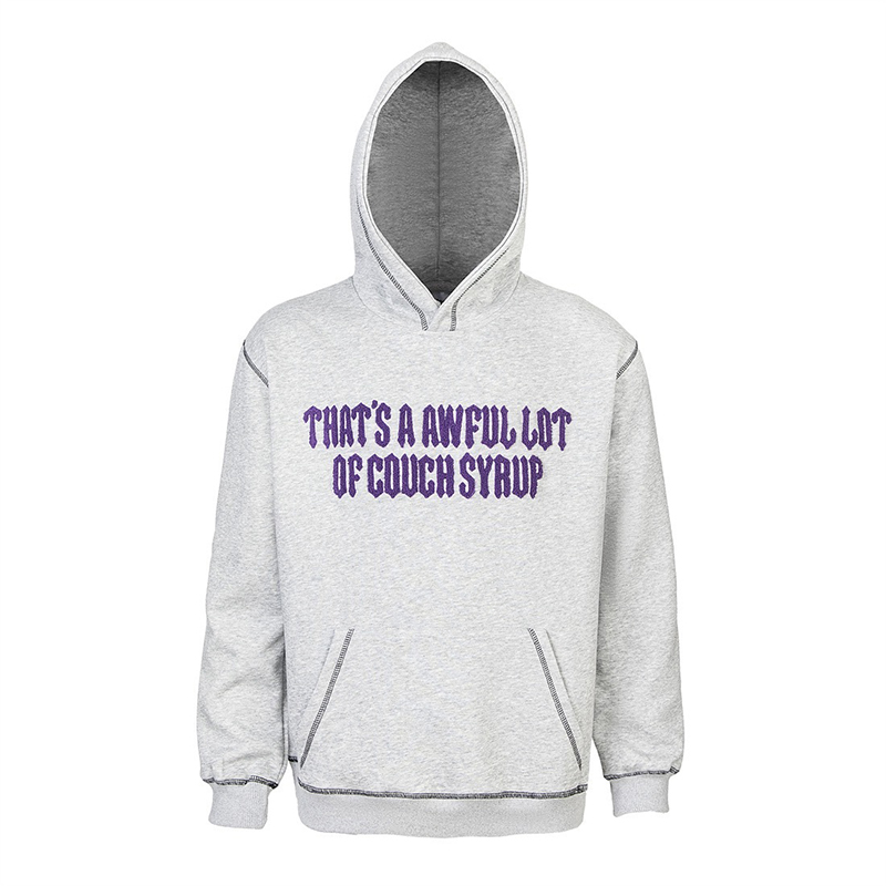 Trapstar x Cough Syrup Grey Hoodie Trapstar x Cough Syrup Grey Hoodie